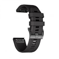 brățară din silicon pentru Garmin - Neagră, QuickFit 22 mm