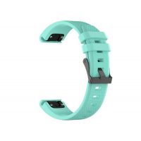brățară din silicon modelată pentru Garmin - Verde Mint, QuickFit 22 mm
