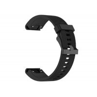 brățară din silicon pentru Garmin - Neagră, QuickFit 20 mm