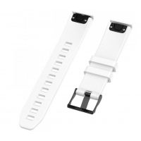 brățară din silicon pentru Garmin - Albă, QuickFit 20 mm
