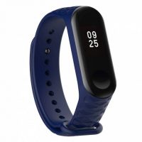 brățară pentru Xiaomi Mi Band 3 și Xiaomi Mi Band 4 - model Vpiestru Albastru Închis