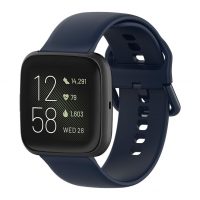 Bracelet din silicon pentru Fitbit Versa - Mărimea S, albastru închis