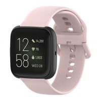 Bracelet din silicon pentru Fitbit Versa - Mărimea L, roz