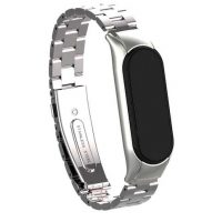 Brățară metalică pentru Xiaomi Mi Band 5 și Xiaomi Mi Band 6 - Argintie