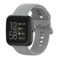 Brățară din silicon pentru Fitbit Versa - Mărimea S, gri