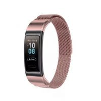 Brățară milaneză pentru Huawei Band 3 Pro și 4 Pro - Roz