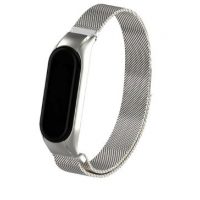 Brățară milaneză eses pentru Xiaomi Mi Band 5 și Xiaomi Mi Band 6 - Argintie