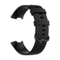 eses Brățară din silicon pentru Fitbit Charge 3 și 4 - Mărimea L, neagră