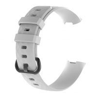 eses Brățară din silicon pentru Fitbit Charge 3 și 4 - Mărimea L, albă