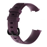 eses Brățară din silicon pentru Fitbit Charge 3 și 4 - Mărimea L, violet închis