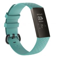 eses Brățară din silicon pentru Fitbit Charge 3 și 4 - Mărimea L, turcoaz