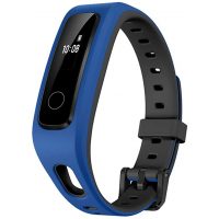 Brățară din silicon pentru Honor Band 4 Running Edition - Negru-albastru