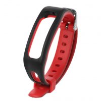 Brățară din silicon pentru Honor Band 4 Running Edition - Negru-roșu