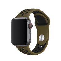 Curea din silicon pentru Apple Watch - Verde Negru, S, M, L - 38mm, 40mm, 41mm