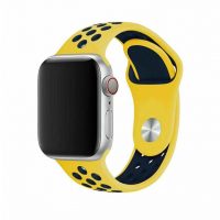 Brățară din silicon pentru Apple Watch - Galben și albastru închis, S, M, L - 38mm, 40mm, 41mm