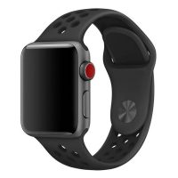 Brățară din silicon pentru Apple Watch - Negru, S, M, L - 42mm, 44mm, 45mm, 49mm