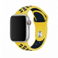 Brățară din silicon pentru Apple Watch - Galben și albastru închis, S, M, L - 42mm, 44mm, 45mm, 49mm