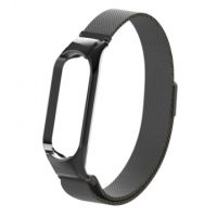 Curea milaneză pentru Xiaomi Mi Band 5 și Xiaomi Mi Band 6 - Neagră
