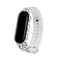 Brățară pentru Xiaomi Mi Band 5, Mi Band 6 și Amazfit Band 5 - Camo cu note