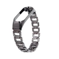 Brățară din metal elegant pentru Xiaomi Mi Band 5 și Xiaomi Mi Band 6 - Neagră