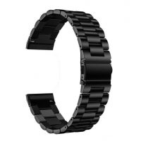 eses Brățară metalică pentru Fitbit Versa 3 și 4, Sense 1 și 2 - Neagră