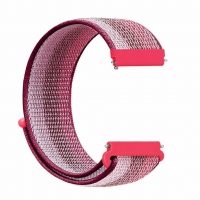 Curea din nylon cu arici - Dungi roșii, 20 mm