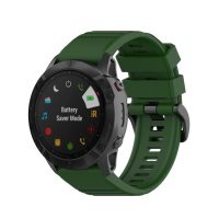 eses Curea sportivă din silicon pentru Garmin - Verde închis, QuickFit 26 mm