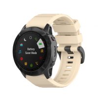 eses Curea sportivă din silicon pentru Garmin - Bej, QuickFit 26 mm