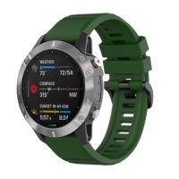 eses Brățară sportivă din silicon pentru Garmin - Verde închis, QuickFit 22 mm