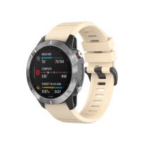 eses Brățară sportivă din silicon pentru Garmin - Bej, QuickFit 22 mm