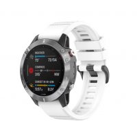 eses Brățară sportivă din silicon pentru Garmin - Alb, QuickFit 22 mm