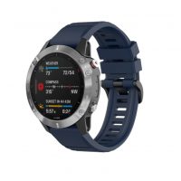 eses Brățară sportivă din silicon pentru Garmin - Albastru închis, QuickFit 22 mm