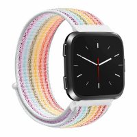 eses Brățară din nylon pentru Fitbit Versa - Dungi colorate