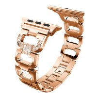 brățara metalică pentru Apple Watch - Aurie roz 38mm, 40mm, 41mm