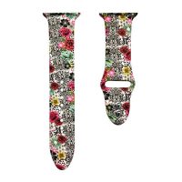 brățara din silicon pentru Apple Watch - Flori 42mm, 44mm, 45mm, 49mm