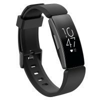 Brățară din silicon pentru Fitbit Inspire 1, 2, HR, Ace 2 și 3 - Neagră