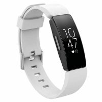 Brățară din silicon pentru Fitbit Inspire 1, 2, HR, Ace 2 și 3 - Albă