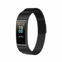 Brățară milaneză pentru Huawei Band 3 Pro și 4 Pro - Neagră
