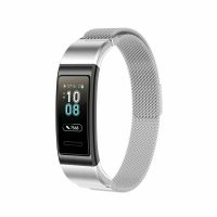 Brățară milaneză pentru Huawei Band 3 Pro și 4 Pro - Argintie