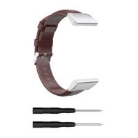 Brățară din piele pentru Garmin - Maro, QuickFit 22 mm