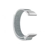 Brățară din nylon pentru Garmin - Alb, Argintie QuickFit 26 mm