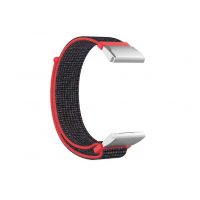 Brățară din nylon pentru Garmin - Roz deschis, Argintie QuickFit 26 mm