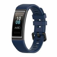 Brățară din silicon pentru Huawei Band 3 Pro și 4 Pro - Albastru închis