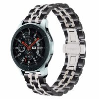 brățară metalică - Negru și argintiu, 22 mm