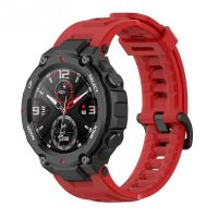 Curea din silicon eses pentru Xiaomi Amazfit T-Rex - Roșu