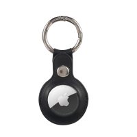 Husa eses AirTag si breloc din piele PU - Neagra