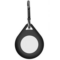 Husa din silicon eses AirTag cu carabina - Neagra