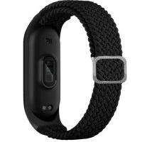 Curea elastică țesută eses pentru Xiaomi Mi Band 3, 4, 5 și 6 - Negru