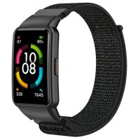 Curea din nailon eses pentru Huawei și Honor Band 6 - Negru