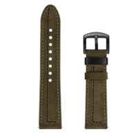 eses Curea din piele - Kaki cu model negru, 22 mm